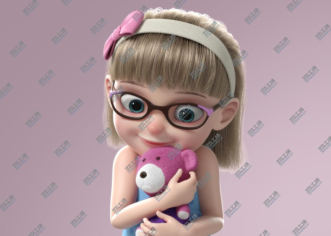 images/goods_img/20210113/3D Cartoon Girl Rigged/4.jpg